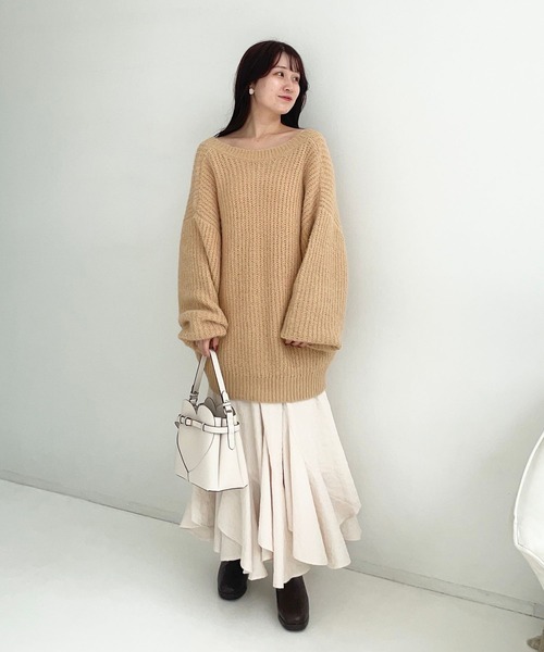 mysty woman（ミスティウーマン）の「【スタッフプロデュース/WEB限定】MiO企画・ニュアンスもふもふカーディガン 149820（カーディガン/ボレロ・レディース・ピンク/ホワイト系その他/ベージュ・FREE）」の18枚目の写真