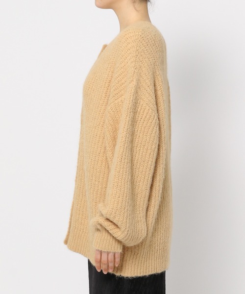 mysty woman（ミスティウーマン）の「【スタッフプロデュース/WEB限定】MiO企画・ニュアンスもふもふカーディガン 149820（カーディガン/ボレロ・レディース・ピンク/ホワイト系その他/ベージュ・FREE）」の12枚目の写真