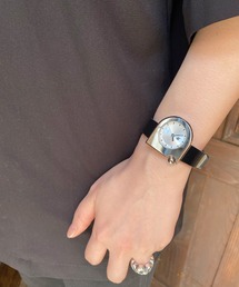 LIP / リップ マッハ 2000 シルバー ブラックレザー　腕時計レディース 87217654b_b_12_215.jpg