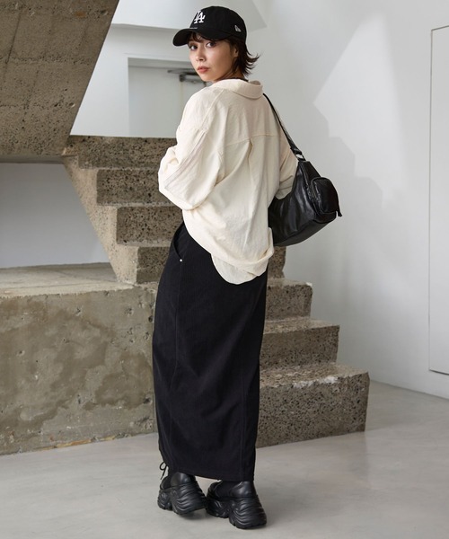 セール】コルセットコーデュロイスカート（スカート）｜PAGEBOY