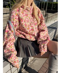 WC | リトルフラワーショートフリースジャケット(ブルゾン)