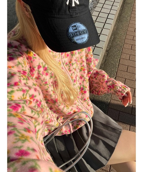 WC（ダブル シー）の「リトルフラワーショートフリースジャケット（ブルゾン・レディース・アイボリー/ピンク・FREE）」の18枚目の写真