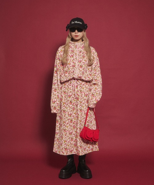 WC（ダブル シー）の「リトルフラワーショートフリースジャケット（ブルゾン・レディース・アイボリー/ピンク・FREE）」の22枚目の写真