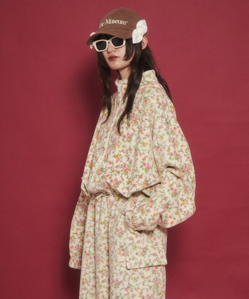 WC（ダブル シー）の「リトルフラワーショートフリースジャケット（ブルゾン・レディース・アイボリー/ピンク・FREE）」の20枚目の写真