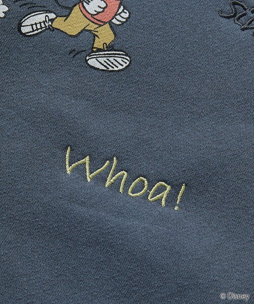 FREAK'S STORE（フリークスストア）の「限定展開　別注/Mickey Mouse/ミッキーマウス　刺繍スウェット（スウェット・レディース・ブラック/ブルーグレー/杢グレー/ナチュラル・ﾌﾘ-）」の12枚目の写真