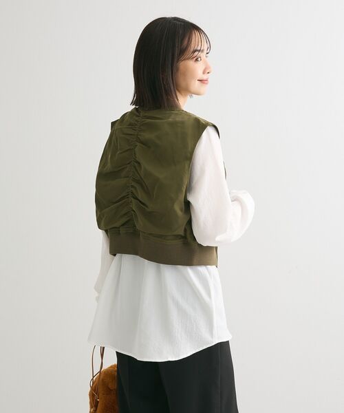 Sugar spoon（シュガースプーン）の「・SUGAR　SPOON　MA-1ベスト（ベスト・レディース・ブラック/カーキ/ボルドー/ブラウン・FREE）」の22枚目の写真