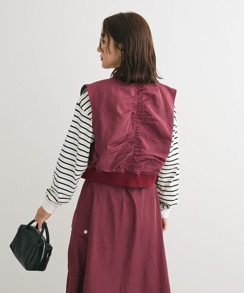 Sugar spoon（シュガースプーン）の「・SUGAR　SPOON　MA-1ベスト（ベスト・レディース・ブラック/カーキ/ボルドー/ブラウン・FREE）」の17枚目の写真