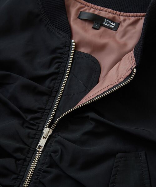 Sugar spoon（シュガースプーン）の「・SUGAR　SPOON　MA-1ベスト（ベスト・レディース・ブラック/カーキ/ボルドー/ブラウン・FREE）」の13枚目の写真