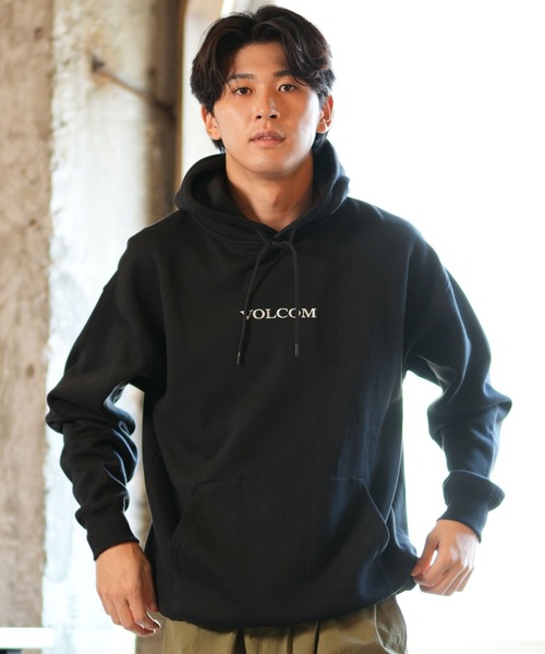 VOLCOM(ボルコム)の「VOLCOM/ボルコム パーカー/プルオーバー ブランドロゴ A4132419(パーカー・メンズ・ベージュ/ブラック・S/M/L/XL)」の6枚目の写真