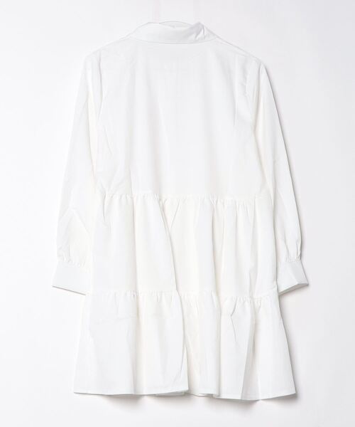.KOM(ドットコム)の「『.KOM/ドットケーオーエム』シャツワンピース 長袖 【CN】(ワンピース・レディース・ホワイト/ブラック・M)」の9枚目の写真