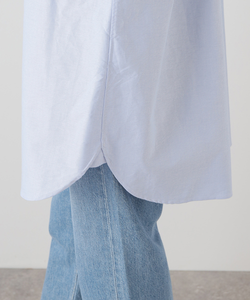 Deuxieme Classe(ドゥーズィエムクラス)の「Oversized Oxford シャツ(シャツ/ブラウス・レディース・サックスブルー/ホワイト・FREE)」の16枚目の写真