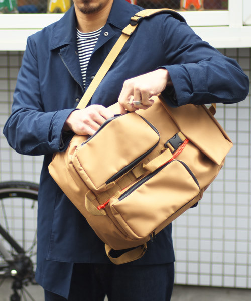 beruf baggage（ベルーフバゲッジ）の「ベルーフ/トップフラップ バックパック メイドインジャパン（バックパック/リュック・メンズ・ネイビー/グリーン/ブラック/ワイン/ライトグレー/キャメル・FREE）」の6枚目の写真