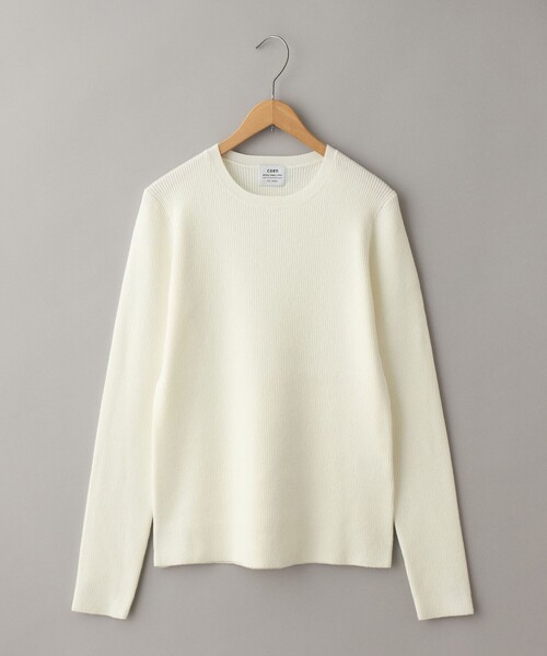 coen(コーエン)の「モチモチクルーネックリブニット(ニット/セーター・レディース・ブラック/ライトグレー/オフホワイト・M/L)」の2枚目の写真