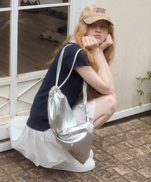 フェイクレザーナップサック / faux leather knapsack（バック