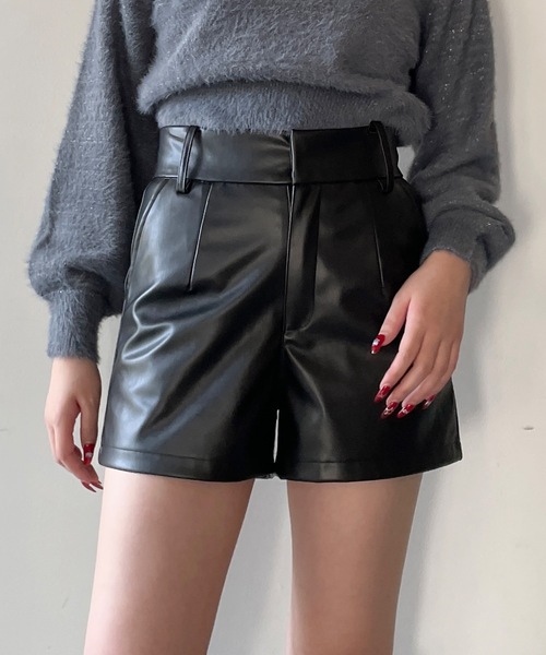 one way（ワンウェイ）の「ヴィンテージ風ショートパンツ（その他パンツ・レディース・ブラック/ブラウン・FREE）」の3枚目の写真