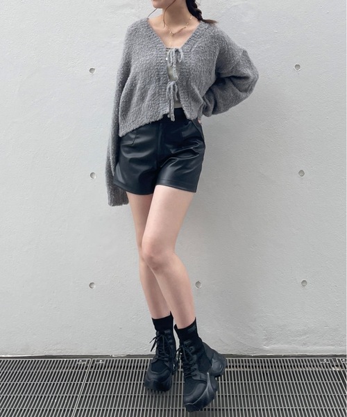 one way（ワンウェイ）の「ヴィンテージ風ショートパンツ（その他パンツ・レディース・ブラック/ブラウン・FREE）」の7枚目の写真