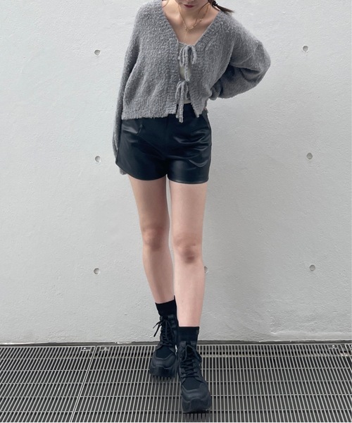 one way（ワンウェイ）の「ヴィンテージ風ショートパンツ（その他パンツ・レディース・ブラック/ブラウン・FREE）」の8枚目の写真