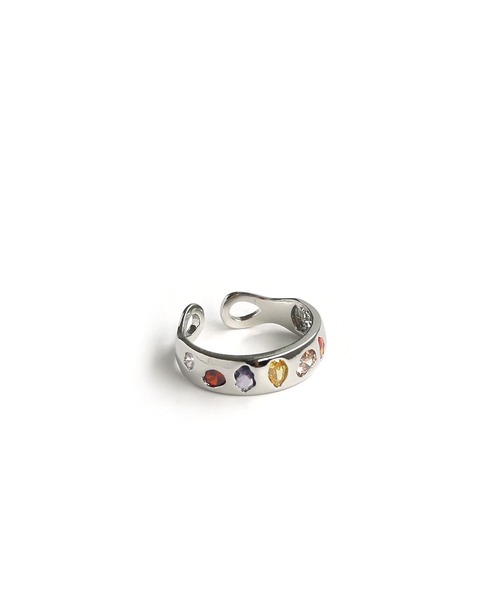 colleca la（コレカラ）の「マルチカラーストーンリング（リング・レディース・シルバー/ゴールド・FREE）」の7枚目の写真