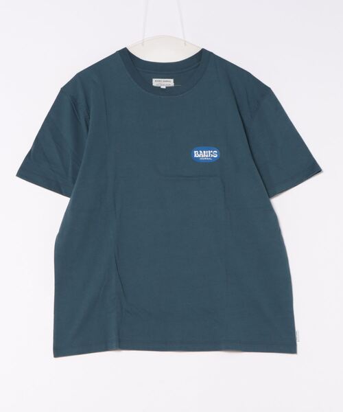 BANKS（バンクス）の「DESIGN TEE/BANKS JOURNAL/バンクスジャーナル ブランドロゴプリント半袖Tシャツ（Tシャツ/カットソー・メンズ・ベージュ/ブルー・LARGE/X-LARGE/MEDIUM）」の8枚目の写真