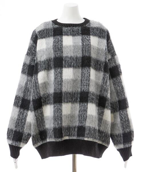 INGNI(イング)の「チェックリブチュニックトップス(その他トップス・レディース・ブラック/ブラウン/ブラック系その他・M)」の4枚目の写真