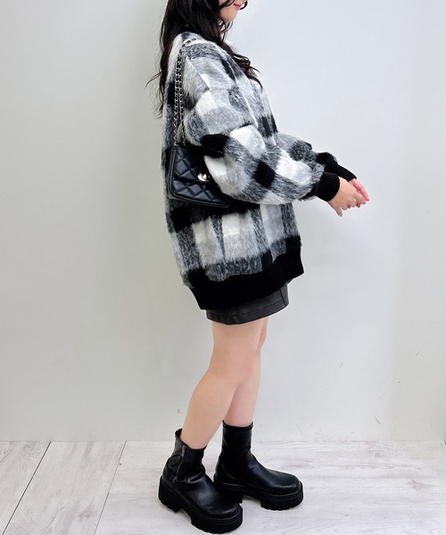 INGNI(イング)の「チェックリブチュニックトップス(その他トップス・レディース・ブラック/ブラウン/ブラック系その他・M)」の12枚目の写真