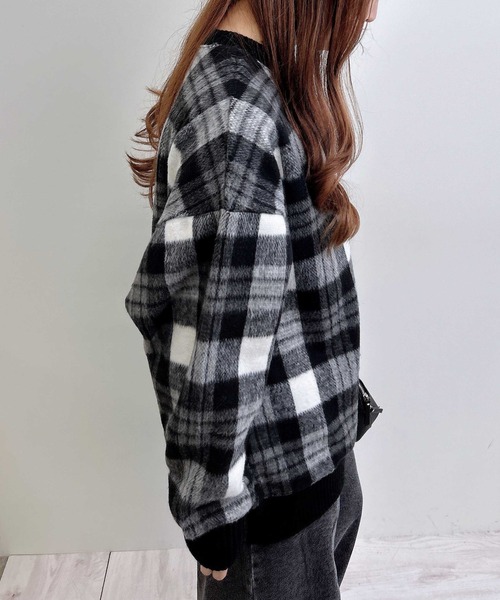 INGNI(イング)の「チェックリブチュニックトップス(その他トップス・レディース・ブラック/ブラウン/ブラック系その他・M)」の15枚目の写真