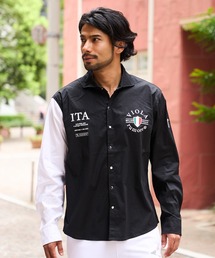 VIOLA（ヴィオラ）の「『VIOLA rumore/ヴィオラ ルモーレ』ストレッチタイプライター刺繍長袖シャツ（シャツ/ブラウス）」