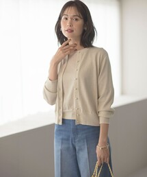 ラメ入りアンサンブルニット