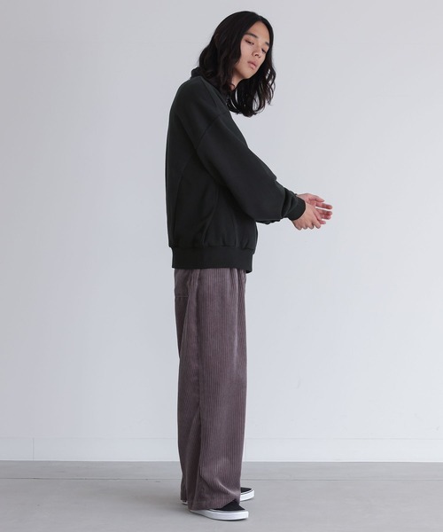 n'OrLABEL(ノアールレーベル)の「裏起毛ハーフジップスウェット(スウェット・メンズ・チャコール/ブラック・M/L)」の14枚目の写真