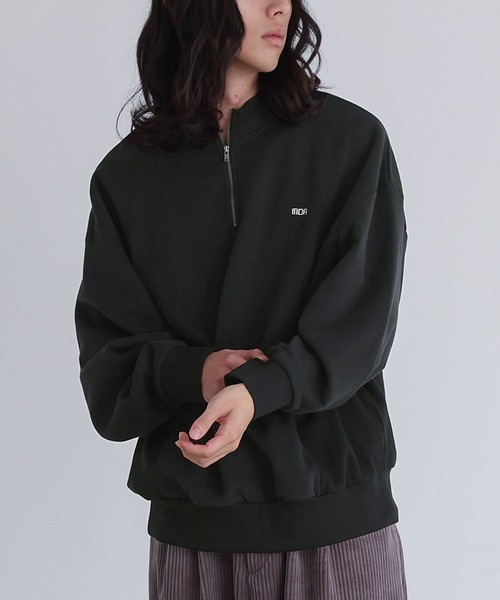 n'OrLABEL(ノアールレーベル)の「裏起毛ハーフジップスウェット(スウェット・メンズ・チャコール/ブラック・M/L)」の18枚目の写真