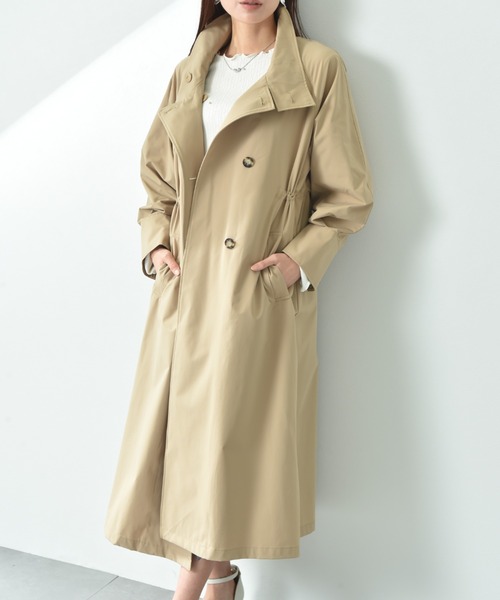 INTERPLANET（インタープラネット）の「２ＷＡＹサーブルクロススタンド衿コート（その他アウター・レディース・ブラウン/チャコールグレー・FREE）」の14枚目の写真