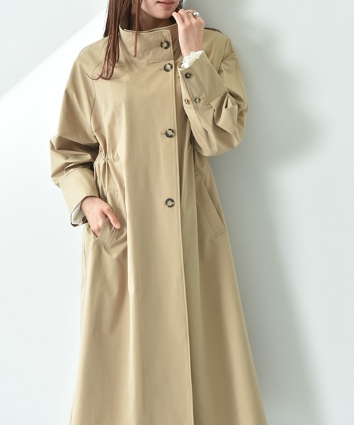 INTERPLANET（インタープラネット）の「２ＷＡＹサーブルクロススタンド衿コート（その他アウター・レディース・ブラウン/チャコールグレー・FREE）」の18枚目の写真