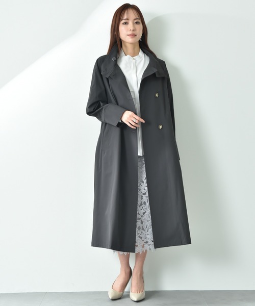 INTERPLANET（インタープラネット）の「２ＷＡＹサーブルクロススタンド衿コート（その他アウター・レディース・ブラウン/チャコールグレー・FREE）」の20枚目の写真