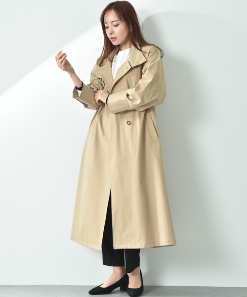 INTERPLANET（インタープラネット）の「２ＷＡＹサーブルクロススタンド衿コート（その他アウター・レディース・ブラウン/チャコールグレー・FREE）」の7枚目の写真