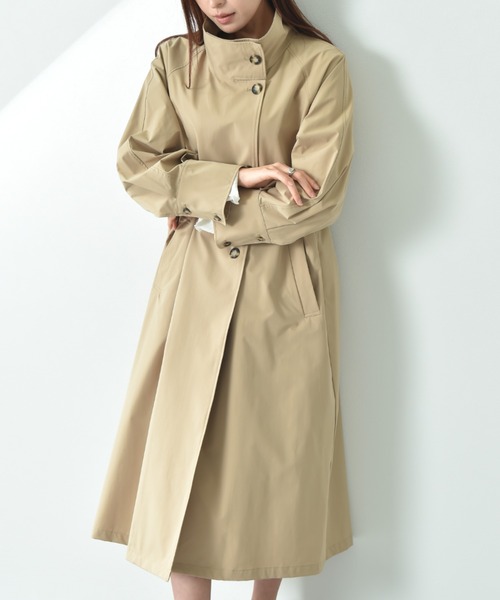 INTERPLANET（インタープラネット）の「２ＷＡＹサーブルクロススタンド衿コート（その他アウター・レディース・ブラウン/チャコールグレー・FREE）」の19枚目の写真