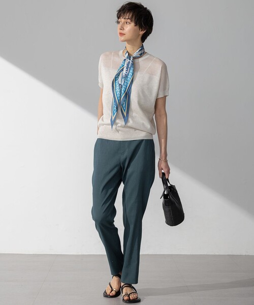 23区（ニジュウサンク）の「シルク ダイヤ スカーフ（バンダナ/スカーフ・レディース・ブラック系5/ネイビー系5・F）」の3枚目の写真