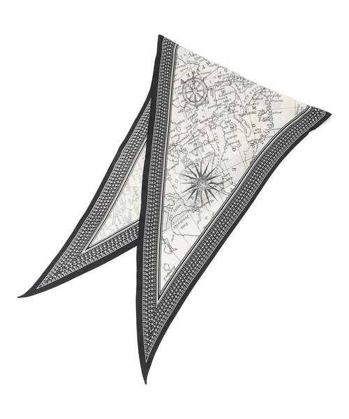 23区（ニジュウサンク）の「シルク ダイヤ スカーフ（バンダナ/スカーフ・レディース・ブラック系5/ネイビー系5・F）」の17枚目の写真