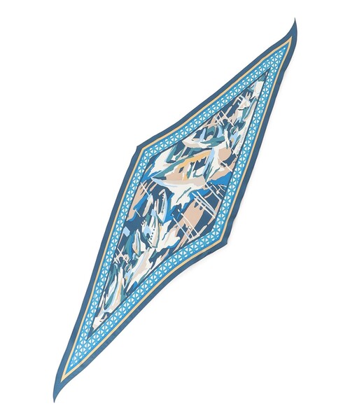 23区（ニジュウサンク）の「シルク ダイヤ スカーフ（バンダナ/スカーフ・レディース・ブラック系5/ネイビー系5・F）」の19枚目の写真