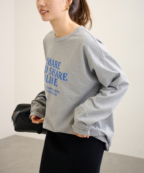 FRAMeWORK（フレームワーク）の「天竺ロゴロンTEE（Tシャツ/カットソー