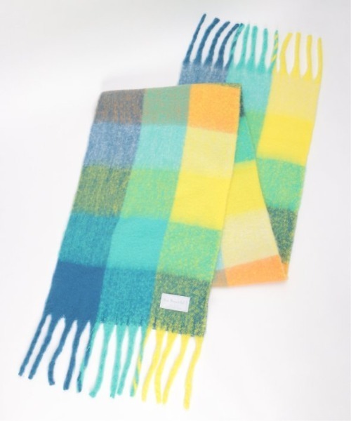 LBC(エルビーシー)の「ブロックチェックストール(ストール/ショール・レディース・オレンジ/ベージュ/グリーン/その他/グレー・FREE)」の6枚目の写真