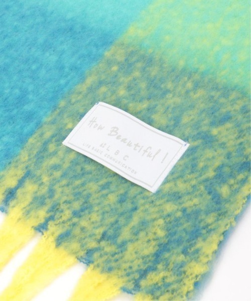 LBC(エルビーシー)の「ブロックチェックストール(ストール/ショール・レディース・オレンジ/ベージュ/グリーン/その他/グレー・FREE)」の8枚目の写真