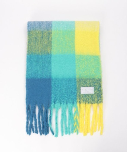 LBC(エルビーシー)の「ブロックチェックストール(ストール/ショール・レディース・オレンジ/ベージュ/グリーン/その他/グレー・FREE)」の10枚目の写真