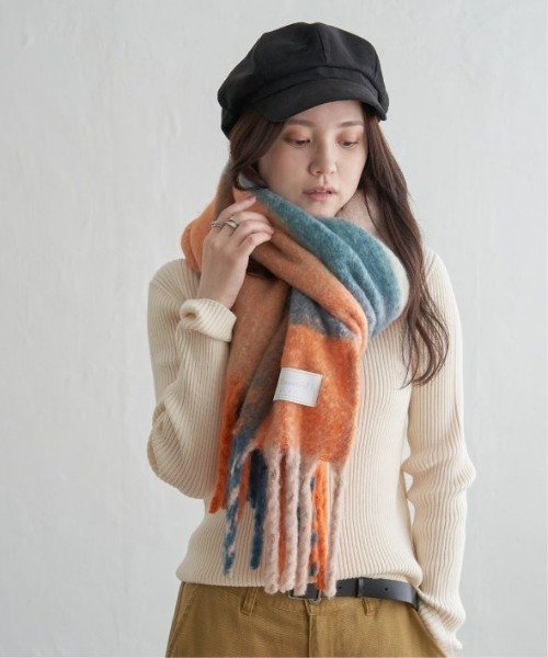 LBC(エルビーシー)の「ブロックチェックストール(ストール/ショール・レディース・オレンジ/ベージュ/グリーン/その他/グレー・FREE)」の19枚目の写真