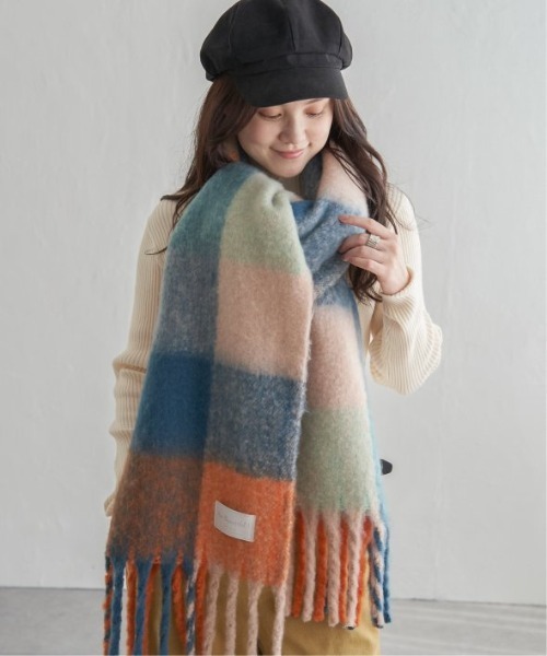 LBC(エルビーシー)の「ブロックチェックストール(ストール/ショール・レディース・オレンジ/ベージュ/グリーン/その他/グレー・FREE)」の20枚目の写真