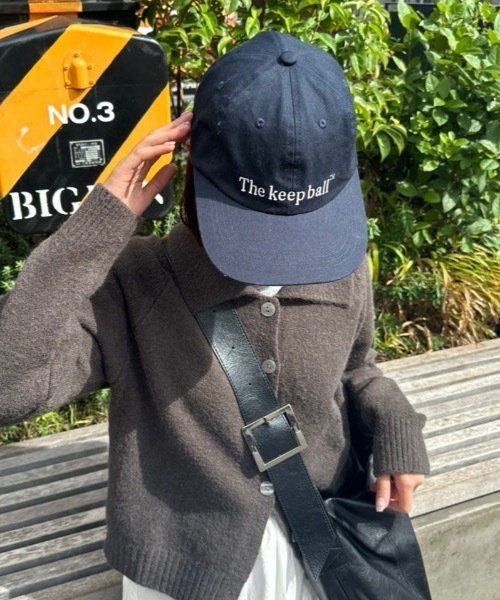 nemne store（ネンネストア）の「【keel】ロゴ刺繍キャップ（キャップ・レディース・イエロー系/ネイビー/レッド系・フリー）」の6枚目の写真