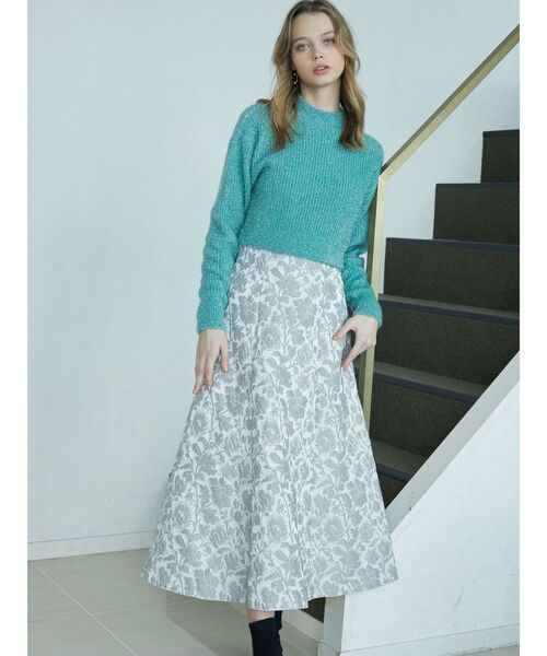 MERCURYDUO（マーキュリーデュオ）の「フィルムシャギーボトルネックニット（ニット/セーター・レディース・グレー/グリーン/オフホワイト・FREE）」の22枚目の写真