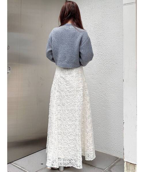 MERCURYDUO（マーキュリーデュオ）の「フィルムシャギーボトルネックニット（ニット/セーター・レディース・グレー/グリーン/オフホワイト・FREE）」の19枚目の写真