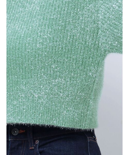 MERCURYDUO（マーキュリーデュオ）の「フィルムシャギーボトルネックニット（ニット/セーター・レディース・グレー/グリーン/オフホワイト・FREE）」の11枚目の写真
