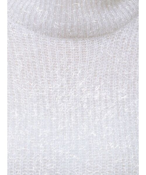 MERCURYDUO（マーキュリーデュオ）の「フィルムシャギーボトルネックニット（ニット/セーター・レディース・グレー/グリーン/オフホワイト・FREE）」の8枚目の写真