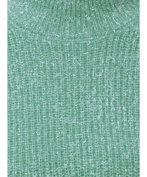 MERCURYDUO（マーキュリーデュオ）の「フィルムシャギーボトルネックニット（ニット/セーター・レディース・グレー/グリーン/オフホワイト・FREE）」の6枚目の写真